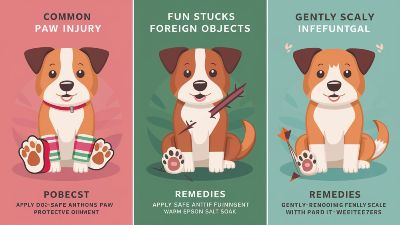 Common Dog Paw Problems and Home Remedies