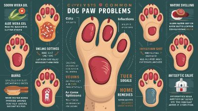 Common Dog Paw Problems and Home Remedies