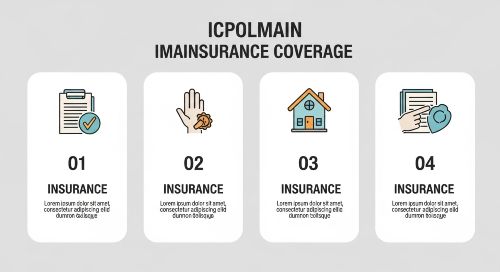 Icons explaining liability, collision, comprehensive, and medical payments coverage.