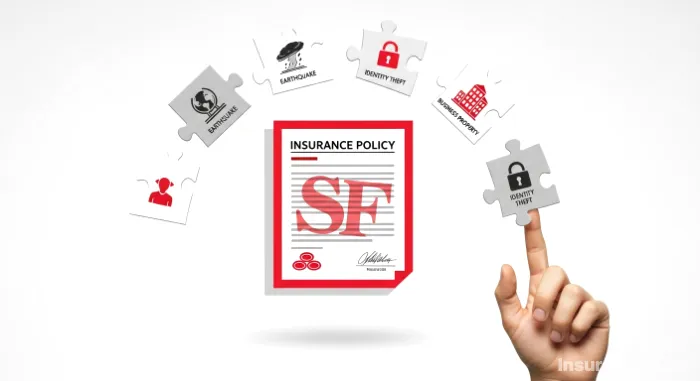 A visual representation of adding endorsements like identity theft coverage to a renters insurance policy.