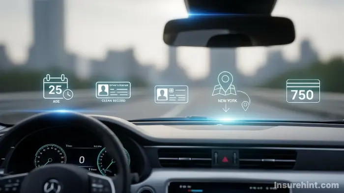 A visual representation of the key factors that influence the cost of full coverage car insurance premiums.