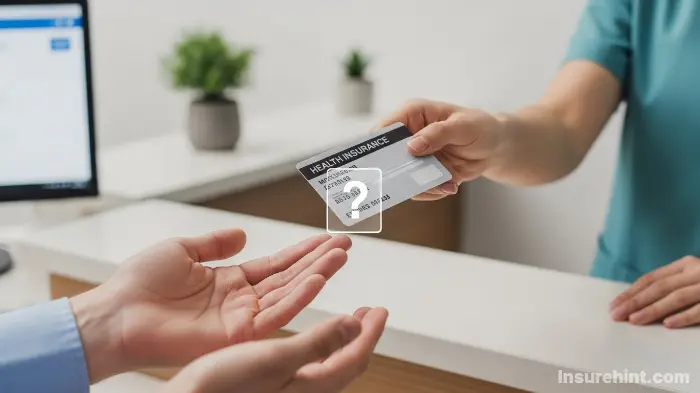 Patient asking "do chiropractors take insurance" at a clinic's front desk.