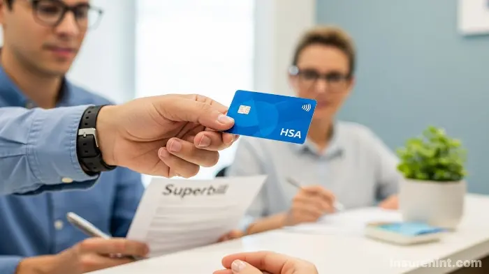 A patient using an HSA card and a superbill to manage physical therapy costs.