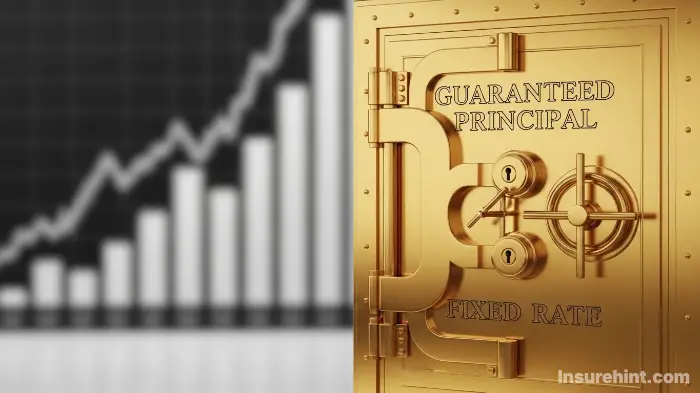 A secure golden vault representing the safety and principal protection of a fixed annuity.