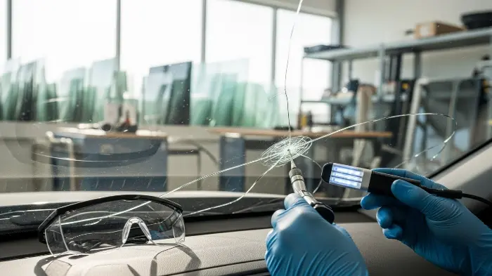 Windscreen crack repair process under General Accident Comprehensive Cover.